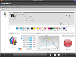 Curvas de compensação com PrintControl PRO da Tucana